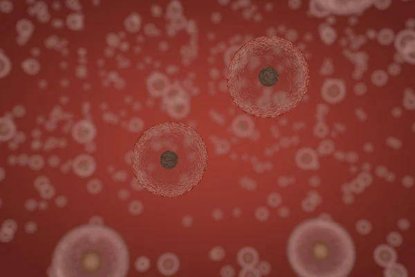 浸透による分割の細胞の科学的な図 — ストック写真