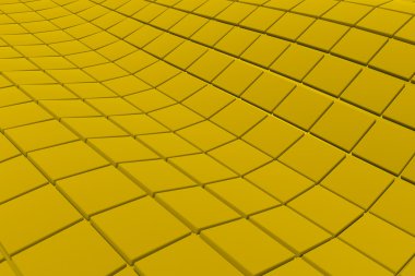 Dalgalı yüzeyi küp, arka plan yaptı