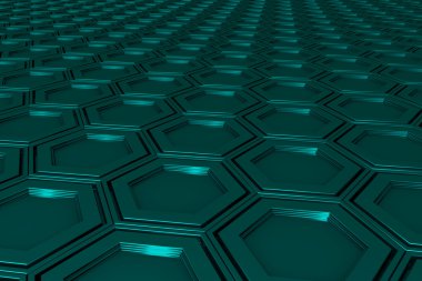 Endüstriyel arka plan altıgen yaptı