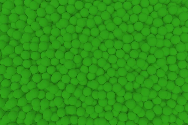 3D render muur van groene stuurman ballen set achtergrond — Stockfoto