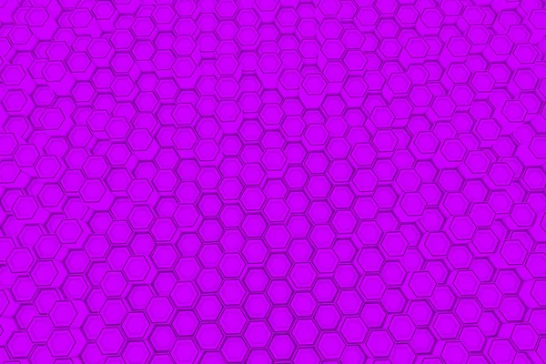 Fundo abstrato feito de hexágonos violetas, parede de hexágonos — Fotografia de Stock