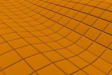 Dalgalı yüzeyi küp, arka plan yaptı