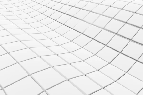 Wavy surface made of white cubes with glowing background — Stock Photo, Image