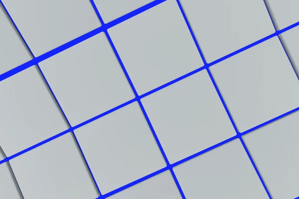 Superficie ondulata fatta di cubi bianchi con sfondo luminoso — Foto Stock