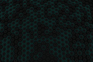 Parlayan altıgenler yapılan endüstriyel arka plan