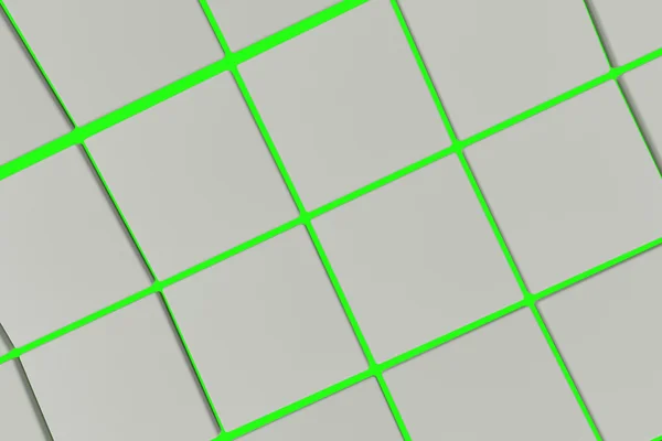 Superficie ondulata fatta di cubi bianchi con sfondo luminoso — Foto Stock