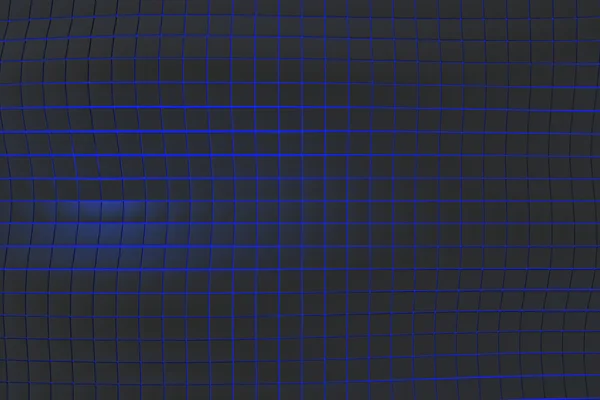 Golvende oppervlak van zwarte kubussen met gloeiende achtergrond — Stockfoto