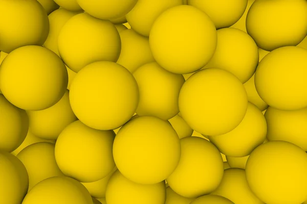노란 친구 공 설정 배경 3d 렌더링 벽 — 스톡 사진
