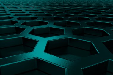 Fırçalanmış metal altıgen ızgara