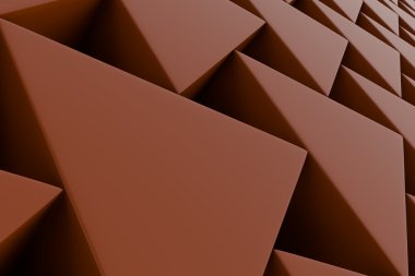 Plastik prizmalar duvarına