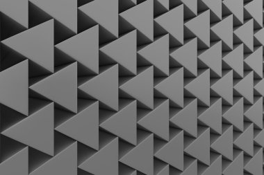 Plastik prizmalar duvarına