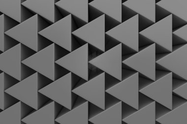 Plastik prizmalar duvarına