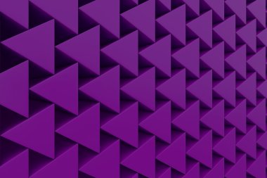 Plastik prizmalar duvarına