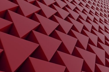 Plastik prizmalar duvarına