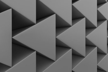 Plastik prizmalar duvarına