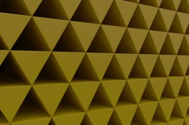 Plastik prizmalar duvarına