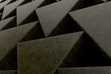 Taş prizmalar duvarına