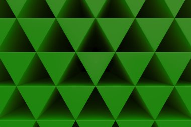 Plastik prizmalar duvarına