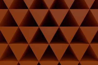 Plastik prizmalar duvarına