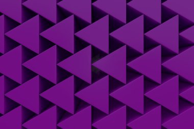 Plastik prizmalar duvarına