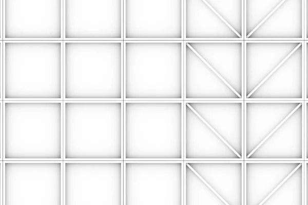 Duvar diagonal elemanları ile dikdörtgen döşeme — Stok fotoğraf