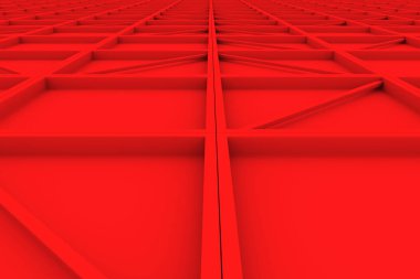 Duvar diagonal elemanları ile dikdörtgen döşeme