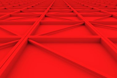 Duvar diagonal elemanları ile dikdörtgen döşeme