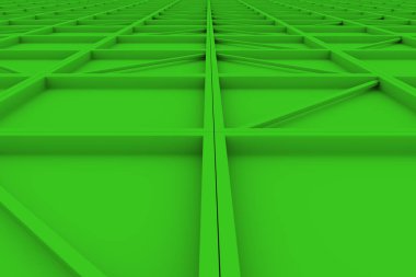 Duvar diagonal elemanları ile dikdörtgen döşeme