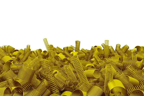 Pilha de molas e bobinas metálicas — Fotografia de Stock