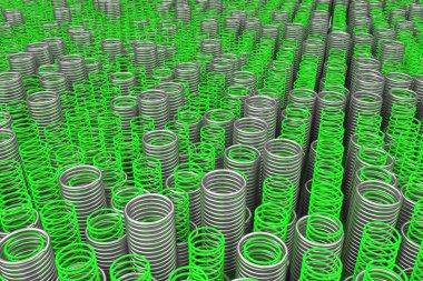 Metal ve plastik yaylar ve bataryaları