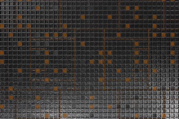 Футуристичний технологічний або промисловий фон з матових металевих фігур зі світяться лініями та елементами — стокове фото