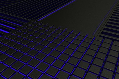 Meta yapılan, fütüristik teknolojik veya endüstriyel arka plan