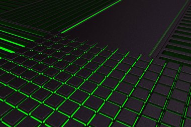 Meta yapılan, fütüristik teknolojik veya endüstriyel arka plan