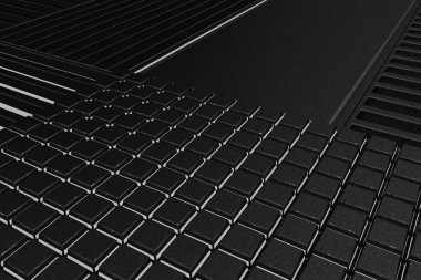 Meta yapılan, fütüristik teknolojik veya endüstriyel arka plan