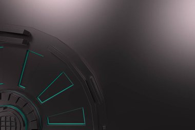 Parlak çizgili koyu fütüristik teknolojik arka plan