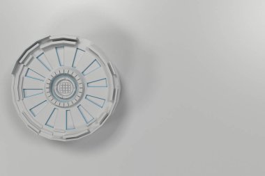 Parlak çizgili beyaz fütüristik teknolojik arka plan