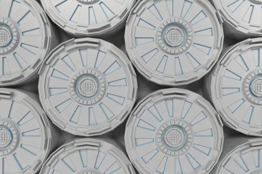 Parlak çizgili beyaz fütüristik teknolojik arka plan