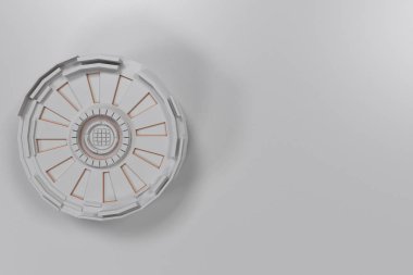 Parlak çizgili beyaz fütüristik teknolojik arka plan