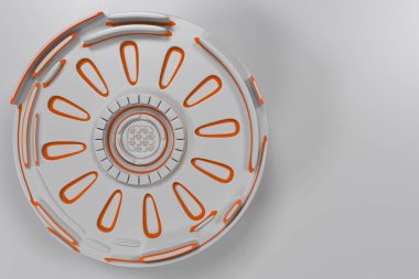 Parlak çizgili beyaz fütüristik teknolojik arka plan