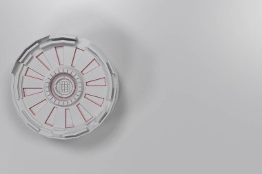 Parlak çizgili beyaz fütüristik teknolojik arka plan