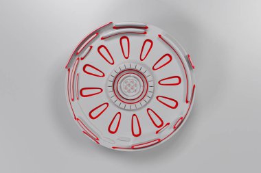 Parlak çizgili beyaz fütüristik teknolojik arka plan