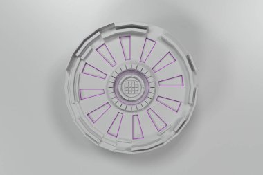 Parlak çizgili beyaz fütüristik teknolojik arka plan