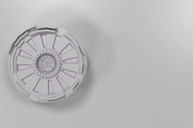 Parlak çizgili beyaz fütüristik teknolojik arka plan