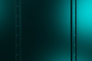 Dikdörtgen metal plaka doku perçin ile