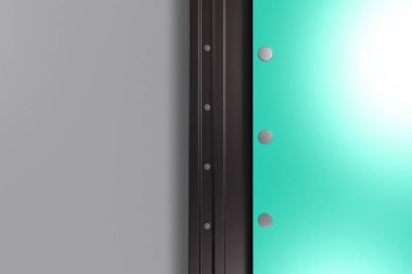 Plaka RIV ile siyah ve beyaz arka plan üzerinde renkli dikdörtgen