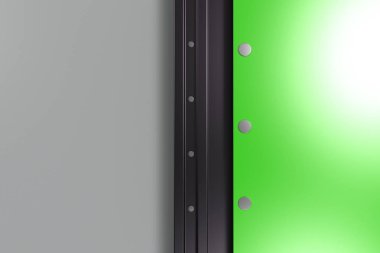 Plaka RIV ile siyah ve beyaz arka plan üzerinde renkli dikdörtgen