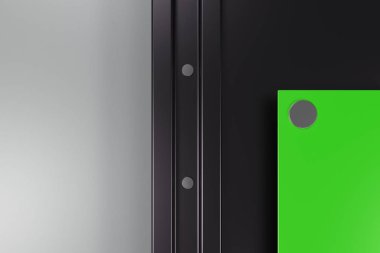 Plaka RIV ile siyah ve beyaz arka plan üzerinde renkli dikdörtgen