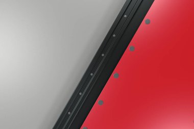 Plaka RIV ile siyah ve beyaz arka plan üzerinde renkli dikdörtgen