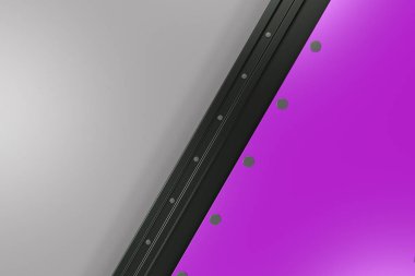 Plaka RIV ile siyah ve beyaz arka plan üzerinde renkli dikdörtgen