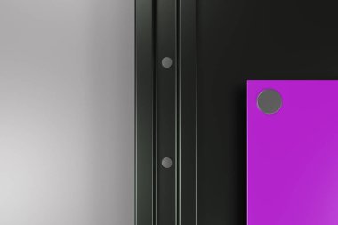 Plaka RIV ile siyah ve beyaz arka plan üzerinde renkli dikdörtgen